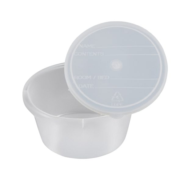 250ml Clear Denture Bowl & Lid x 10pcs