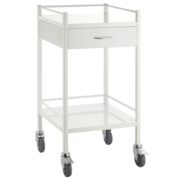 Task Medical Powder Coated Trolley 1 Drawer