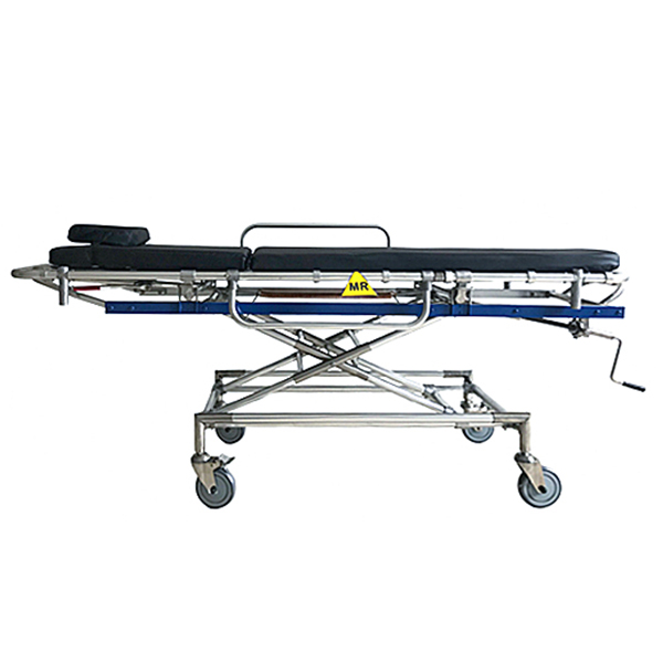 Task Medical MRI Safe Stretcher, Adjustable Height, Drip Stand