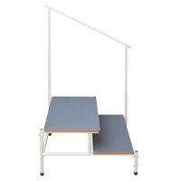 Task Medical Double Step Stool With Handle Rail - Image 2