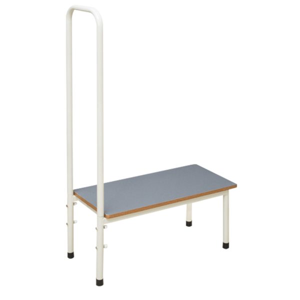 Task Medical Single Step Stool With Handle Rail