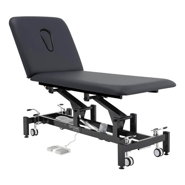 Task Medical Hi-Lo Examination Couch 2 Section 1 Motor 70cm Wide Black Edition / Black