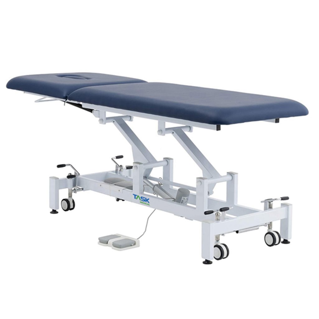 Task Medical Hi-Lo Examination Couch 2 Section 1 Motor 70cm Wide / Navy Blue - Image 2