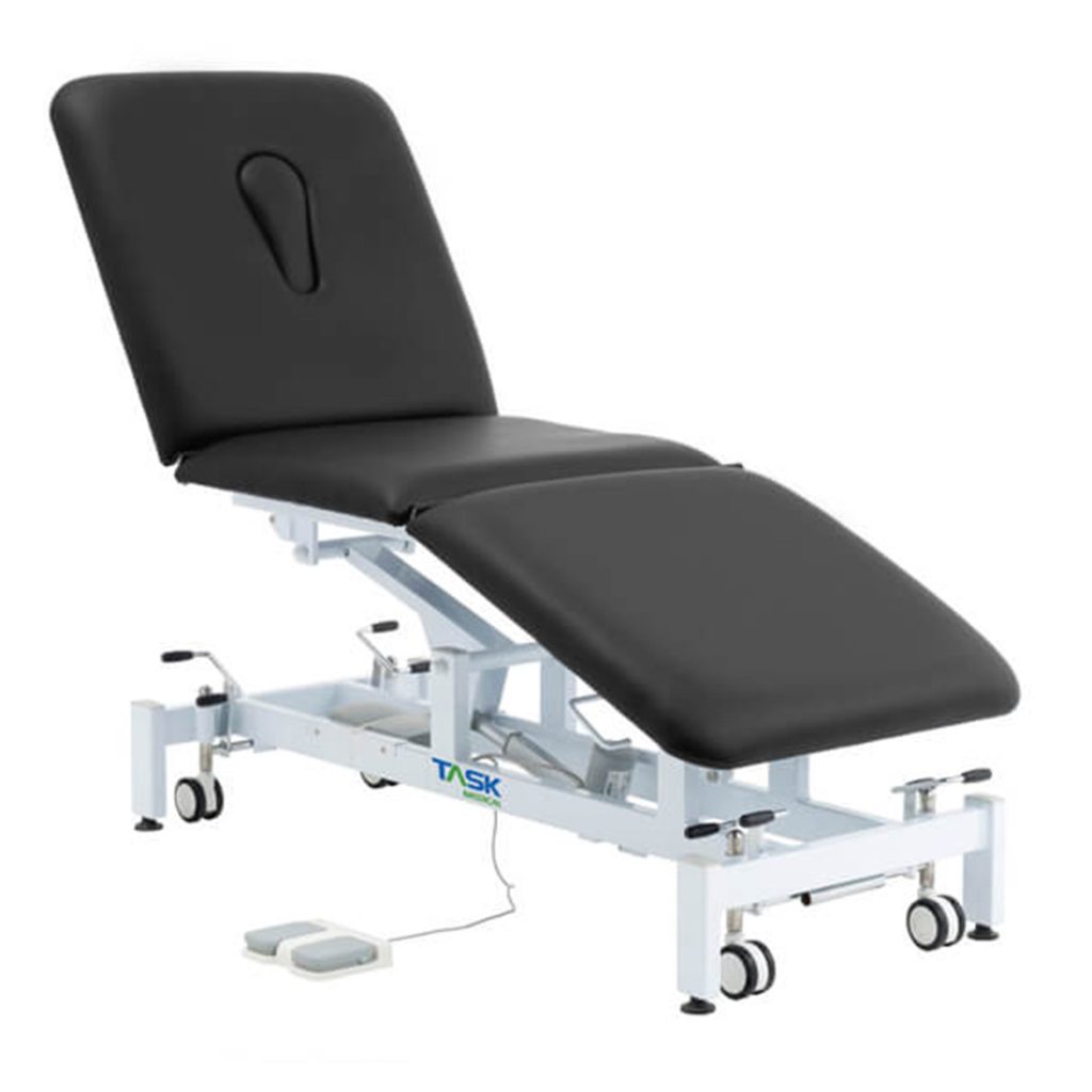 Task Medical Hi-Lo Examination Couch 3 Section 1 Motor 70cm Wide / Available in Navy Blue, Grey & Black - Image 4