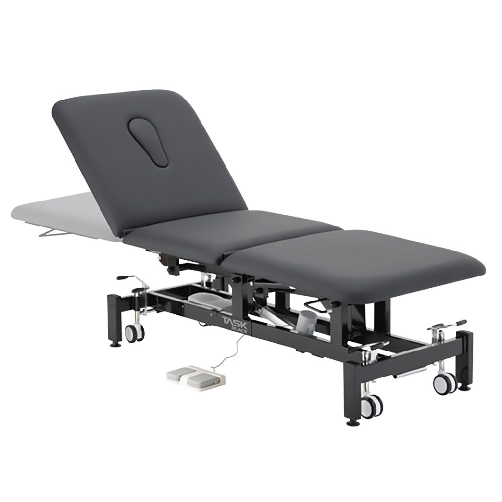 Task Medical Hi-Lo Examination Couch 2 Section 1 Motor 70cm Wide Black Edition / Black - Image 2