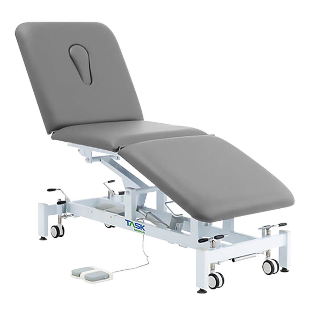 Task Medical Hi-Lo Examination Couch 3 Section 1 Motor 70cm Wide / Available in Navy Blue, Grey & Black - Image 9