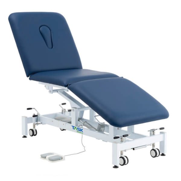 Task Medical Hi-Lo Examination Couch 3 Section 1 Motor 70cm Wide / Available in Navy Blue, Grey & Black