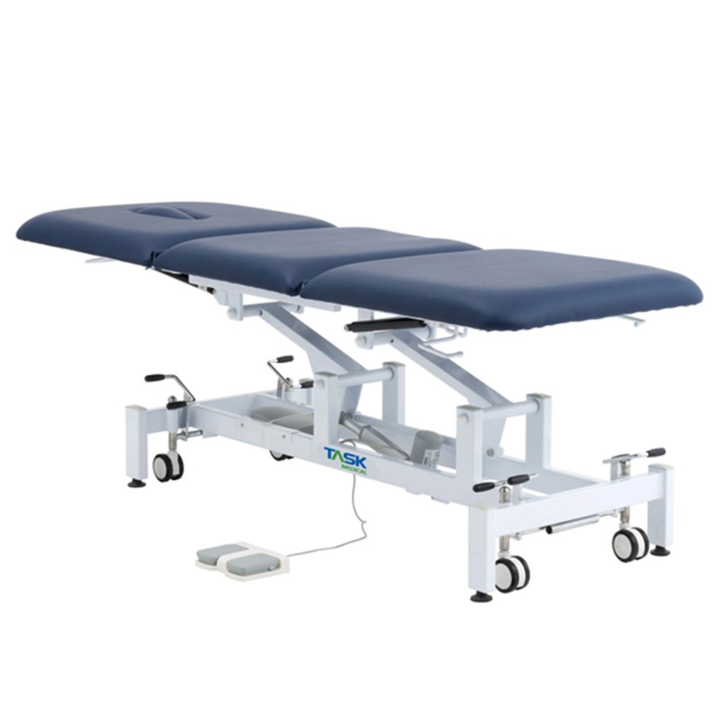 Task Medical Hi-Lo Examination Couch 3 Section 1 Motor 70cm Wide / Available in Navy Blue, Grey & Black - Image 5