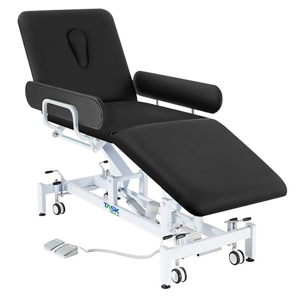 Task Medical Hi-Lo Examination Couch With Side Rails 3 Section 1 Motor 70cm Wide / Available in Navy Blue & Black
