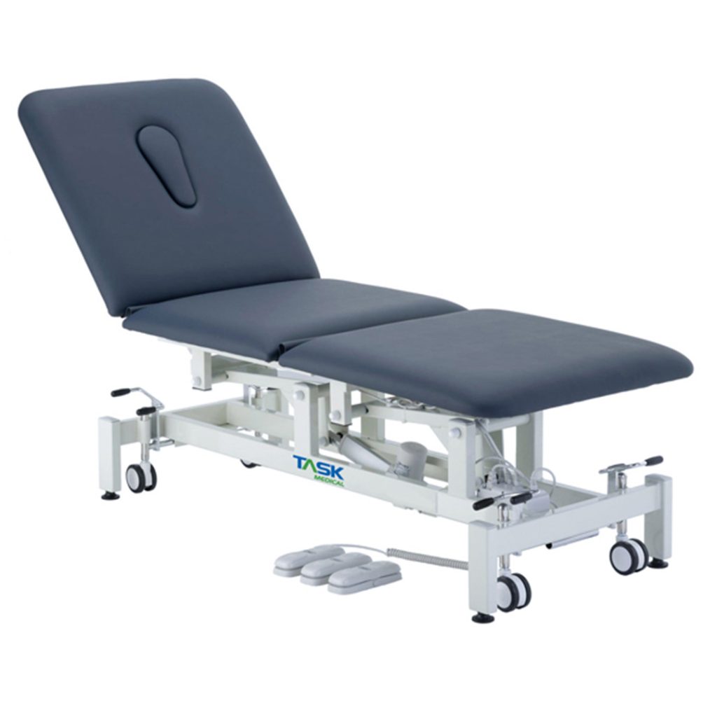 Task Medical Hi-Lo Examination Couch 3 Section 3 Motor 70cm Wide / Navy Blue - Image 2
