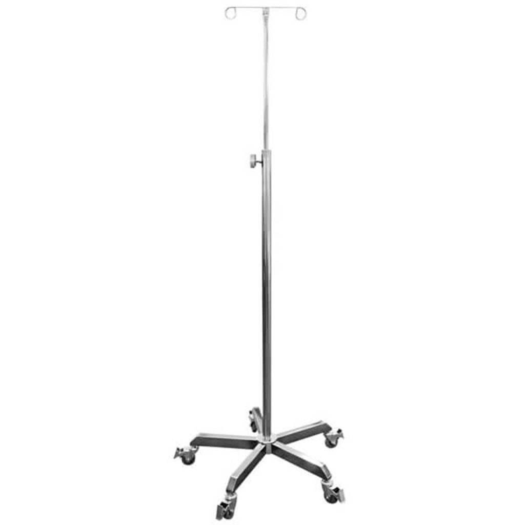Task Medical Stainless Steel Mobile IV Drip Stand