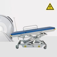 Task Medical MRI Safe Hydraulic Height Adjustable Stretcher Trolley - Image 2