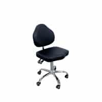 Task Medical Chair with Back - Black - Image 2