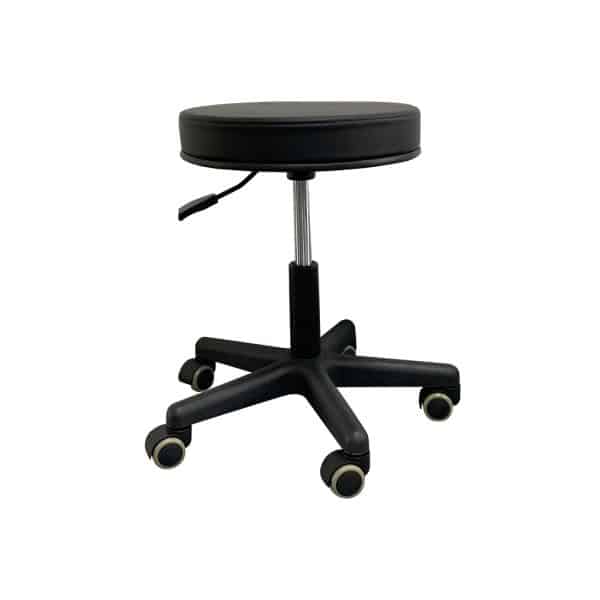 Task Medical Round Stool, Black or Navy Blue