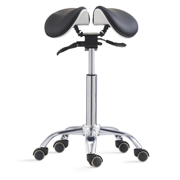 Task Medical Spilt Saddle Stool - Black