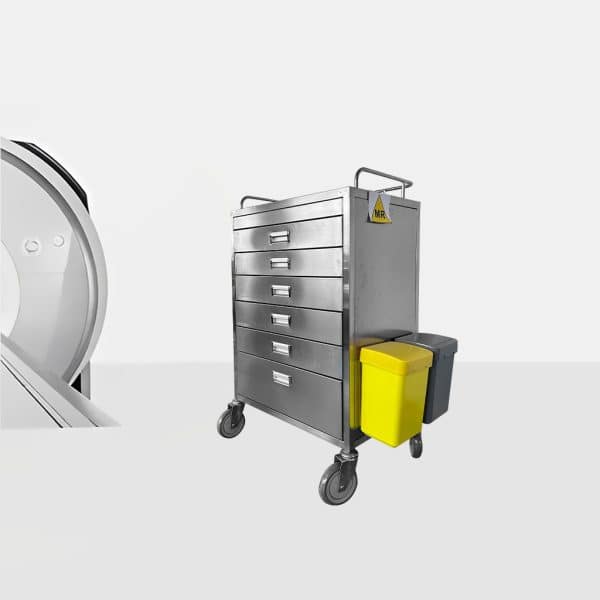 Task Medical Stainless Steel MRI Trolley