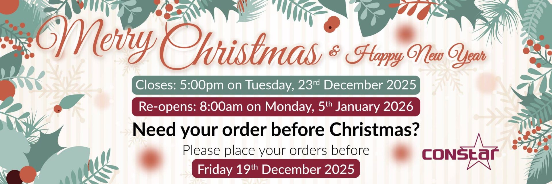 Main Banner Christmas 2025 - Constar