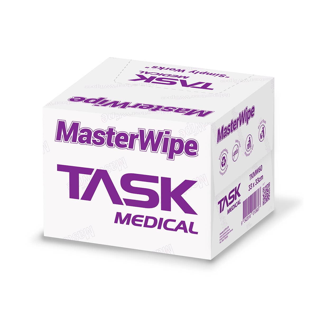 Task Medical Master Wipes 33 × 33 cm