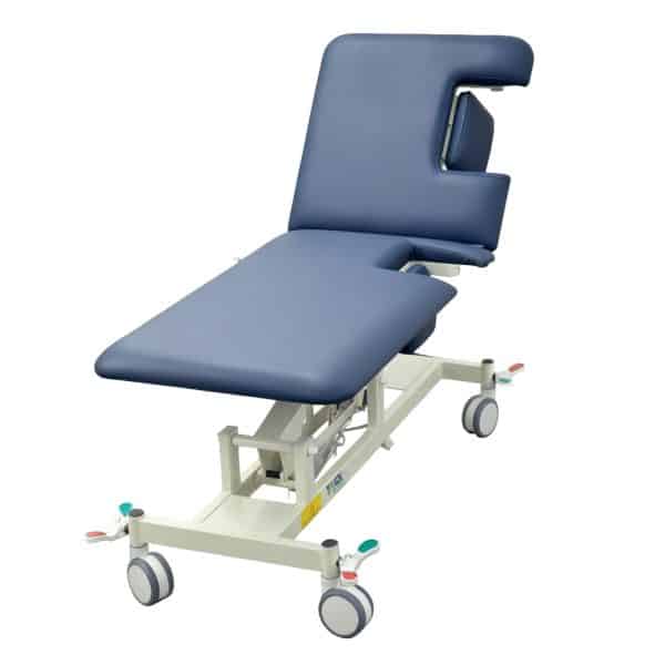 Task Medical Cardiology Couch / Table With Cut Out in Back Rest & Body Section 2 Section, 70cm Wide