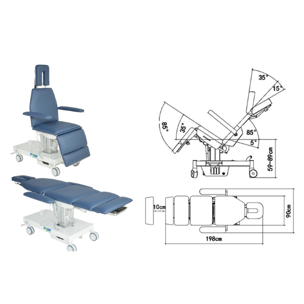 Task Medical Procedure Chair Blue - Image 5
