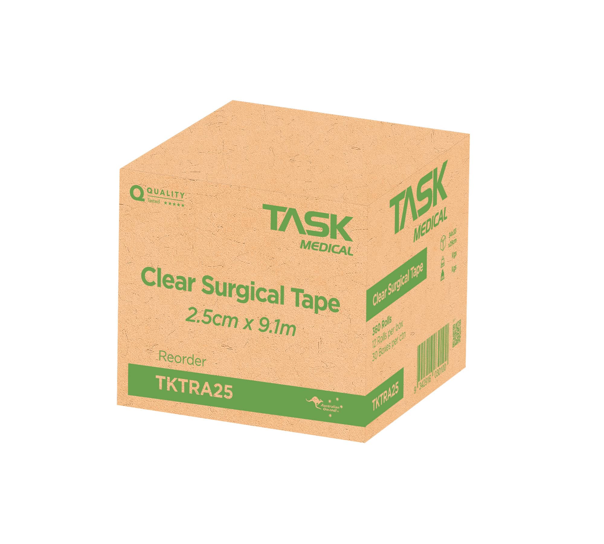 Task Medical Clear Surgical Tape 2.5CM x 9.1M - Image 6