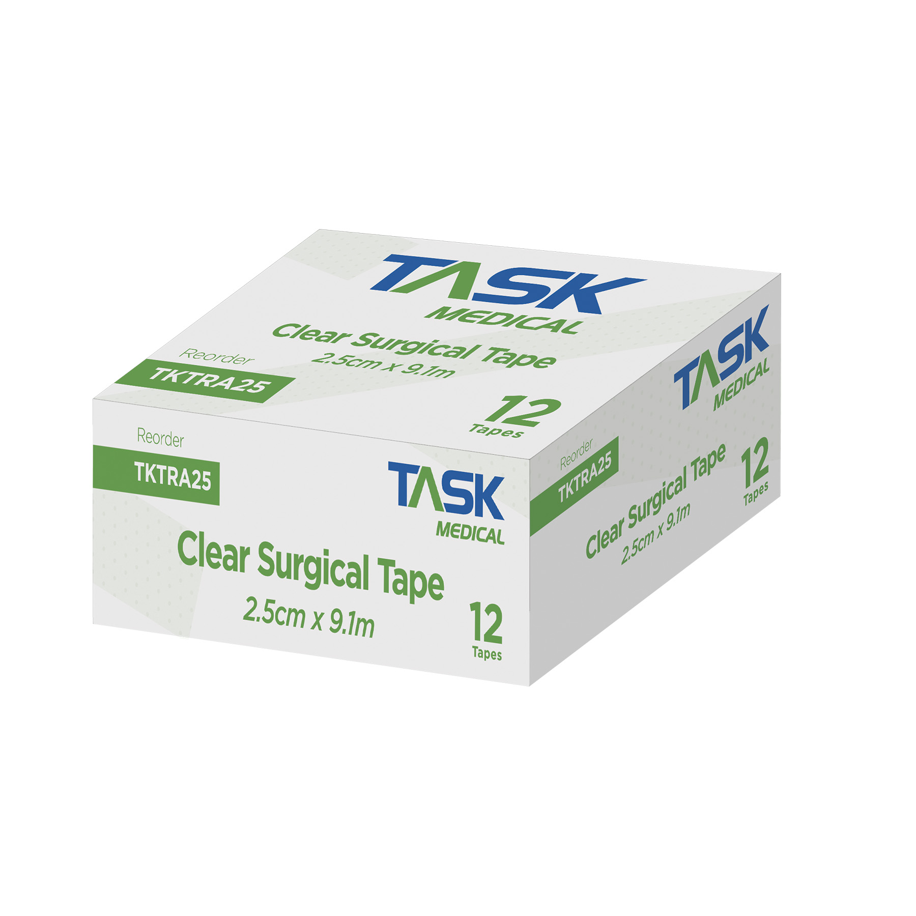 Task Medical Clear Surgical Tape 2.5CM x 9.1M - Image 4