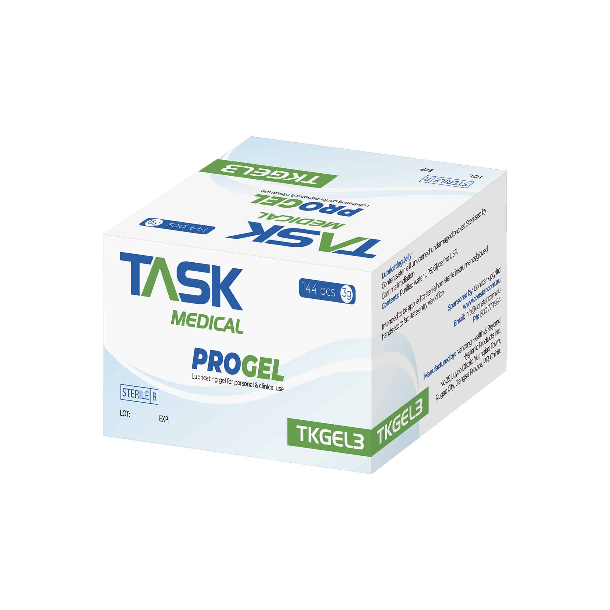TASK MEDICAL PROGEL 3g Sterile Lubricating Gel Foil Pack - Image 4