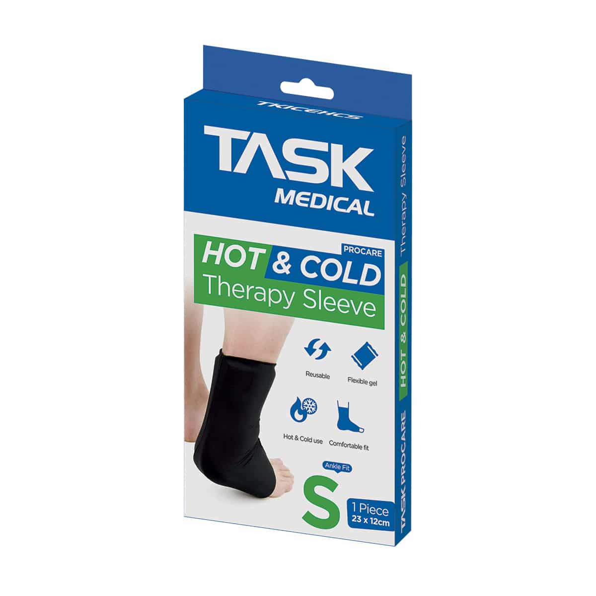 Task ProCare Hot & Cold Therapy Sleeve – Small (Ankle)