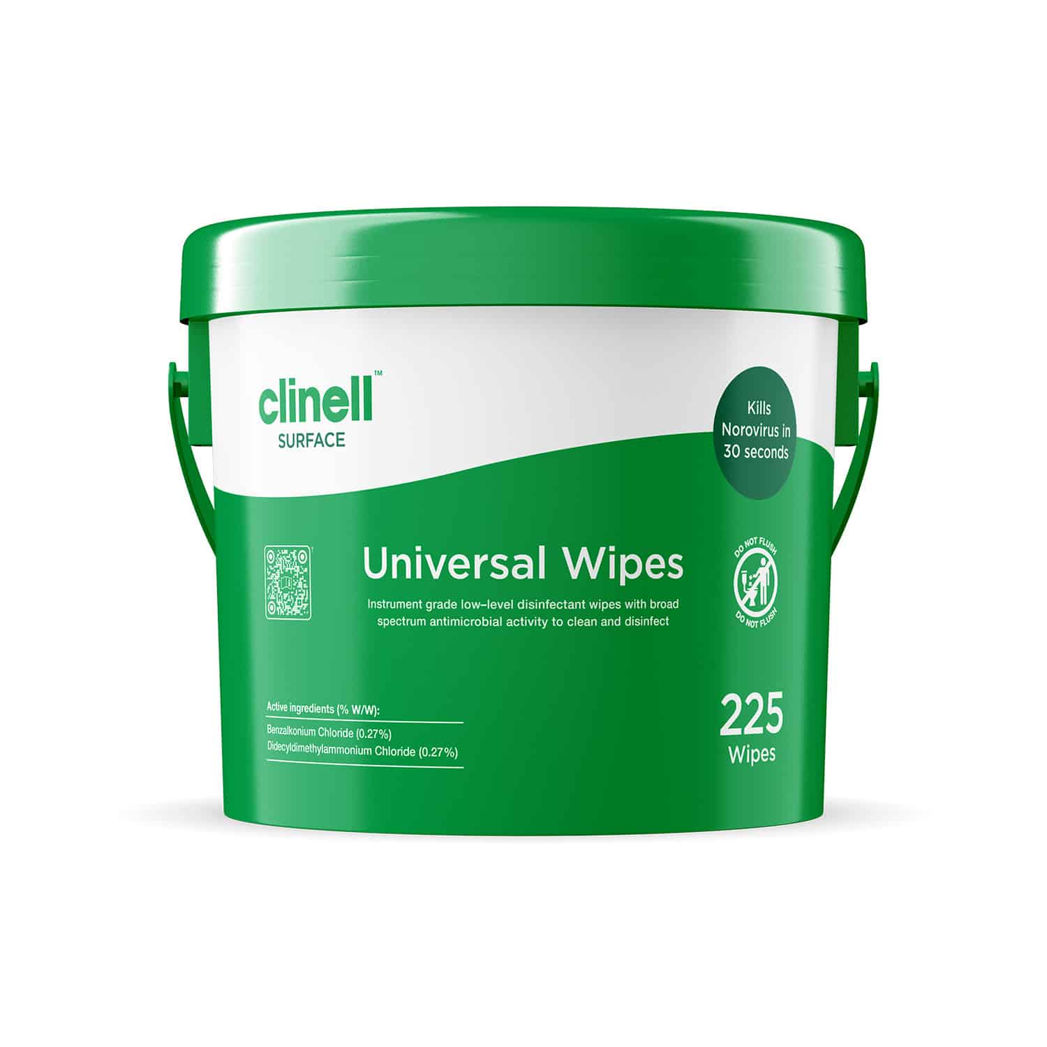 Clinell Universal Disinfectant Wipes Bucket - 225