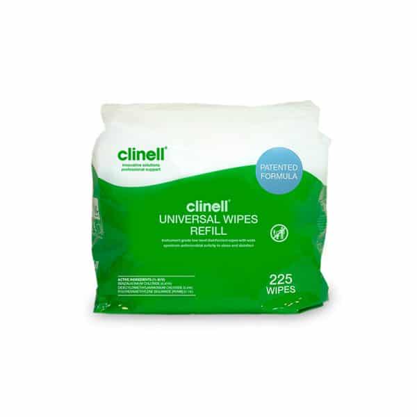 Clinell Universal Disinfectant Wipes Refill Pack - 225