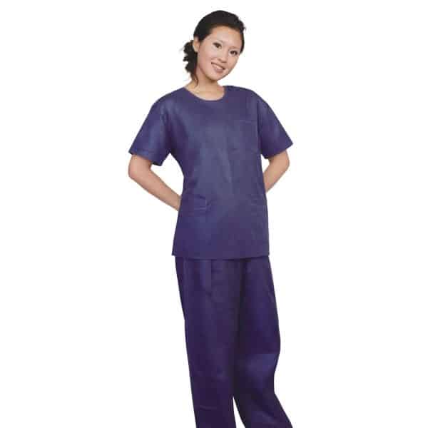 Task Medical Disposable Scrub Suit / Available in Dark Blue, M, L, XL